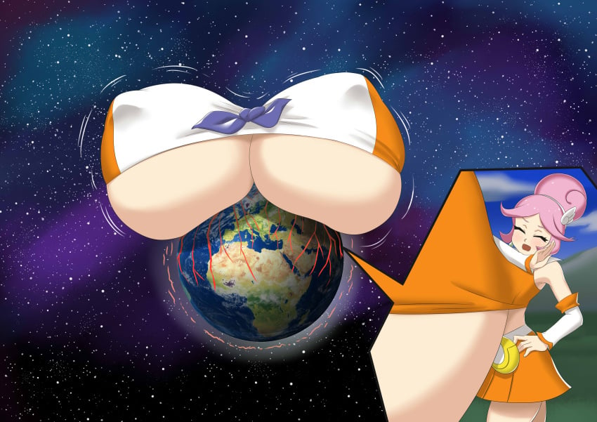 1girls apocalypse astronomical_breasts astronomical_hyper atz-zukin big_breasts breast_expansion breasts breasts_bigger_than_body breasts_bigger_than_planet breasts_on_floor breasts_out destruction earth earth_boobs female female_only gigantic_breasts hyper hyper_breasts immobile large_breasts planet planet_between_breasts puyo_puyo puyo_puyo_fever raffina_(puyo_puyo) solo space tagme too_big_to_move underboob