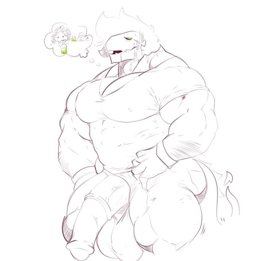 abbamusa410791 balls bara big_balls big_muscles big_penis bottomless equine_penis flaccid horsecock huge_cock male male_only medial_ring monochrome muscles muscular pantsless penis penis_transformation solo solo_male transformation yaoi