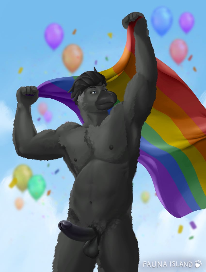 absurd_res anthro avian bird corvid corvus_(genus) crow fauna_island hi_res invalid_tag jock lgbt lgbt_pride lgbt_pride_colors lgbtq+ male male_focus male_only muscular oscine passerine pride_(disambiguation) sale solo solo_male ych