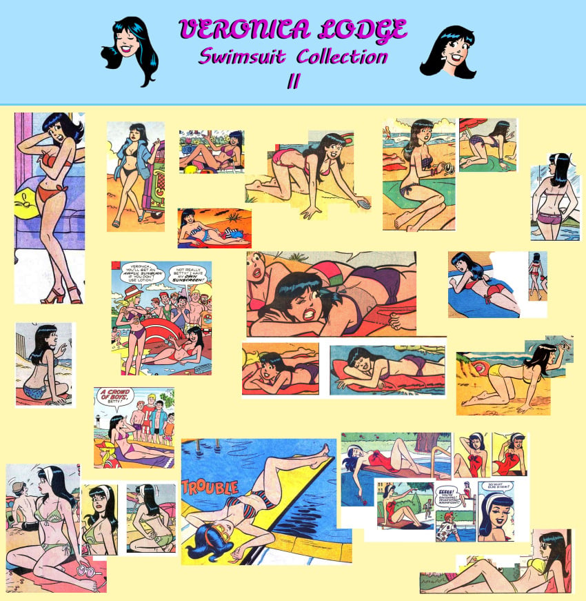 archie_comics bikini brown_hair swimsuit veronica_lodge