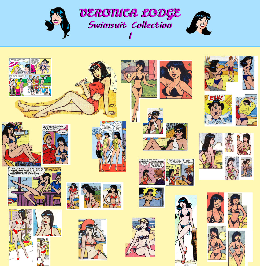 archie_comics bikini brown_hair swimsuit veronica_lodge