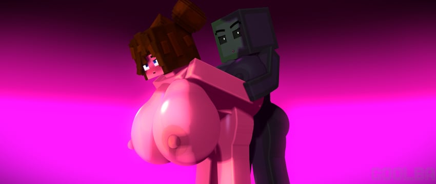 1futa 1girls 3d anal_sex cubanapple duo female fucked_from_behind futa_on_female futanari goolba goolbabe huge_breasts julia_(cubanapple) minecraft self_upload