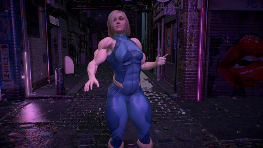 1girls 3d abs blonde_hair bob_cut bodybuilder boobafuta breasts dc dc_comics female female_only injustice_2 muscular muscular_arms muscular_ass muscular_female muscular_thighs short_hair small_breasts solo supergirl virtamate