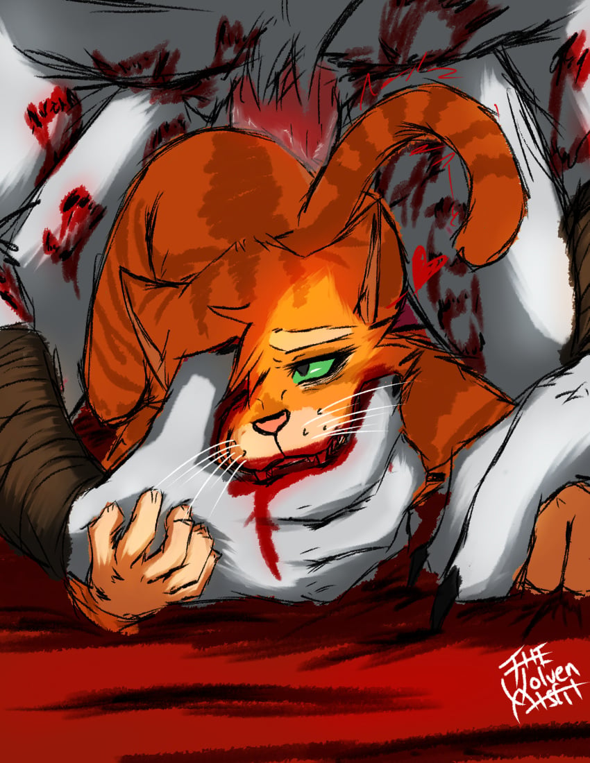 absurd_res anal anal_juice anal_sex anthro ass bite bite_mark blood blood_from_mouth blood_in_mouth blood_on_hand bodily_fluids canid canine canis death_(puss_in_boots) digital_media_(artwork) domestic_cat dreamworks drinking drinking_blood duo erection fangs felid feline felis fur genitals green_eyes grey_body grey_fur hi_res male male/male male_penetrated male_penetrating male_penetrating_male male_ryona mammal orange_body orange_fur penetration penile penis puss puss_in_boots_(dreamworks) puss_in_boots_(film) puss_in_boots_the_last_wish sex shrek_(series) size_difference tabby_cat tail teeth thewolvenmisfit tired_eyes whiskers wolf