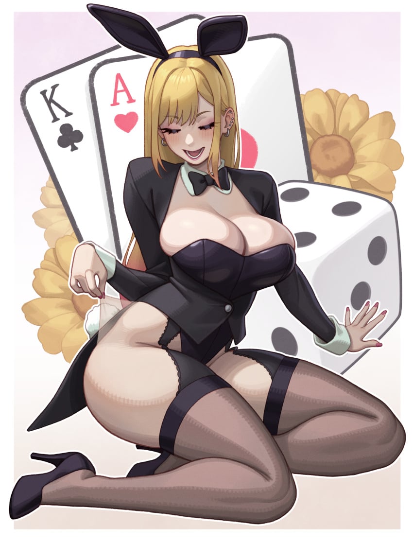 1girls 2d female female_only hi_res highres kitagawa_marin rizdraws solo solo_female tagme