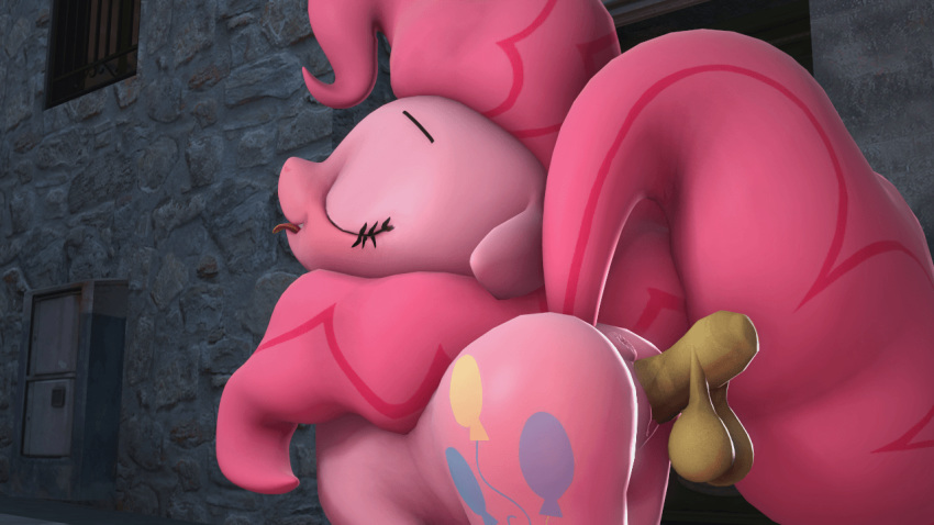 3d animated anus blush closed_eyes disembodied_penis duo earth_pony equine eyebrows eyelashes female fishimira friendship_is_magic hair horse male mammal my_little_pony penis pink_hair pink_tail pinkie_pie_(mlp) pony sex source_filmmaker straight_hair tongue tongue_out