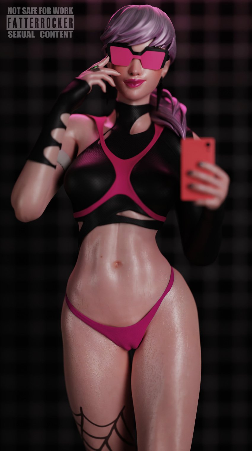 1girls alternate_hairstyle asian big_breasts brown_eyes cameltoe epic_games eyeliner fatterrocker female fit fit_female fortnite fortnite:_battle_royale fringe glasses grey_hair pale-skinned_female panties petite pink-tinted_eyewear pink_lipstick pink_panties ponytail purple-tinted_eyewear pussy sabina_(fortnite) seductive_eyes seductive_look selfie skinny slim sunglasses tinted_eyewear vagina white_body white_hair white_skin