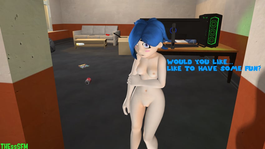 3d classic_tari_(smg4) female_only nude_female offering_self pov shy smg4 tari_(smg4)