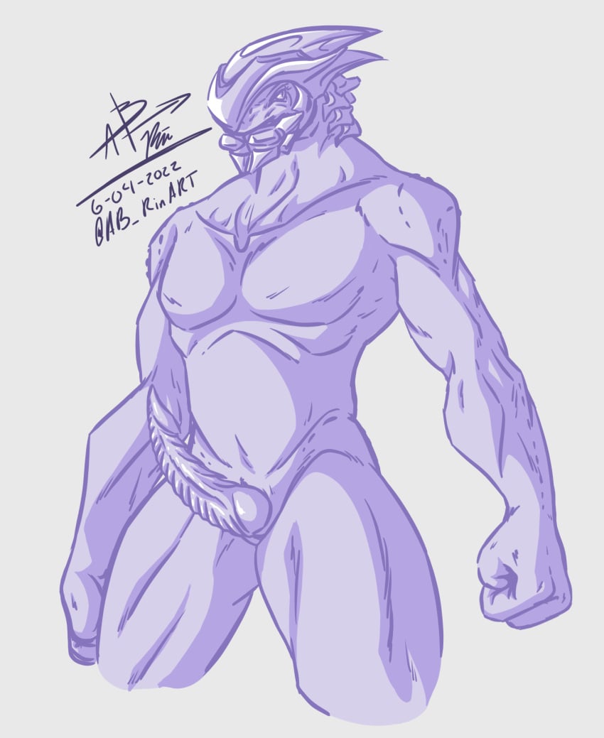 2d alien armor belly elite_(disambiguation) erection genitals halo halo_(series) headgear helmet hi_res knot male male/male male_sangheili_(halo) microsoft muscular pecs penis ribbed_penis sangheili solo video_games vien_quitonm xbox_game_studios