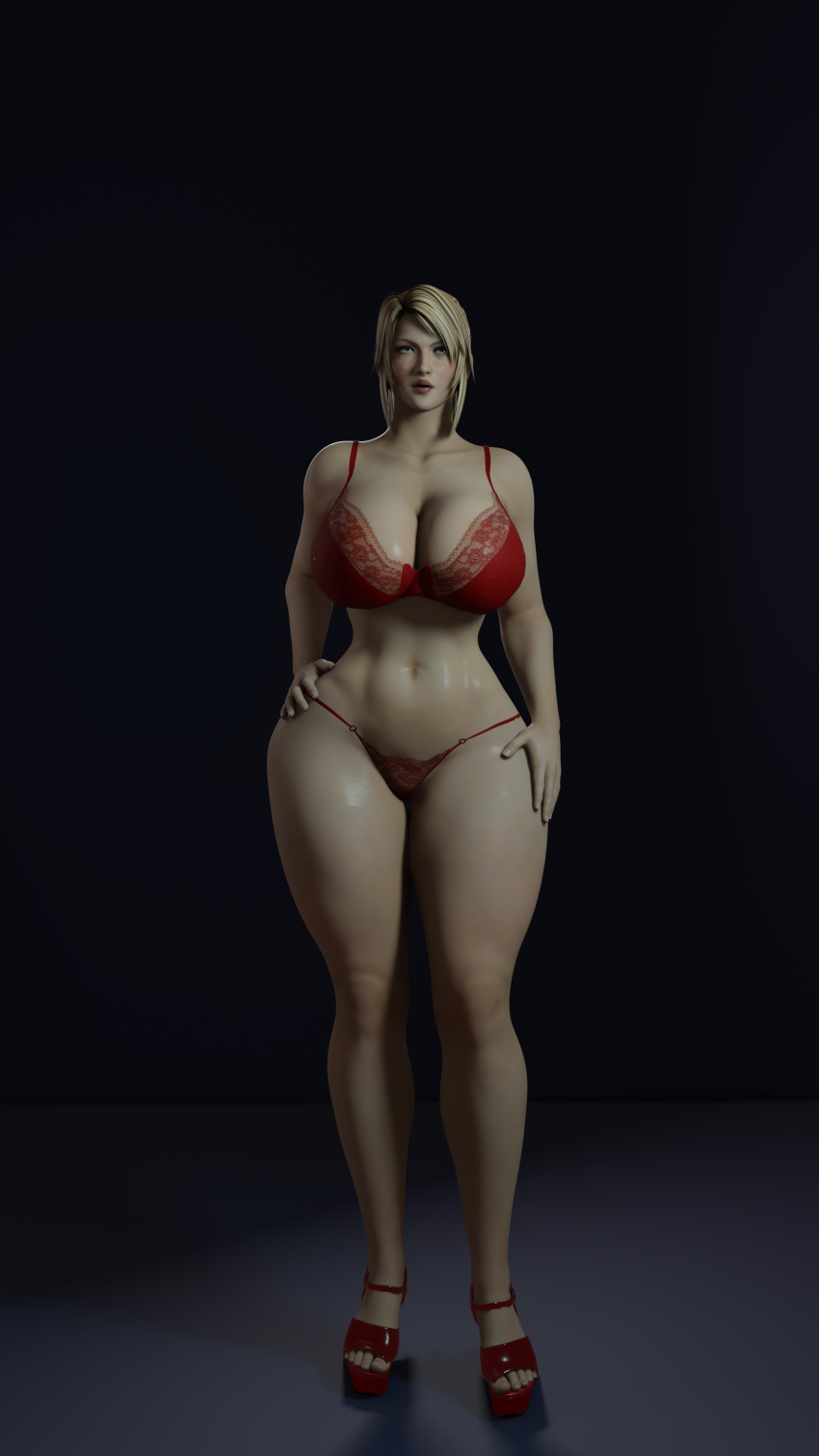 3d big_ass big_breasts big_butt blonde_hair booperfooper legs sarah_bryant underwear virtua_fighter xxxlolxxx