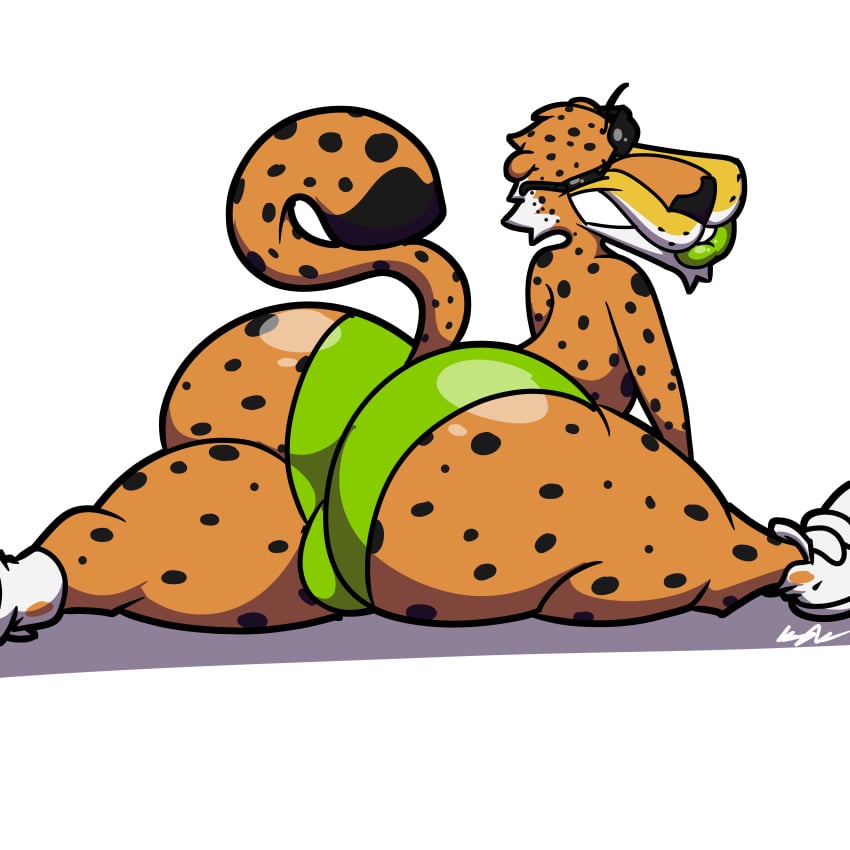 1male big_ass big_butt bubble_ass bubble_butt cheetah cheetos chester_cheetah gay huge_ass kylefrommicrosoft lipstick male_focus male_only spots tagme tail