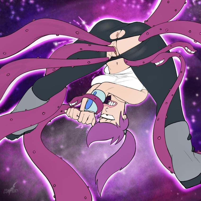 busty female female_focus female_only futurama goat-head_(artist) hourglass_figure purple_hair tagme tentacle tentacle_sex turanga_leela wide_hips yivo