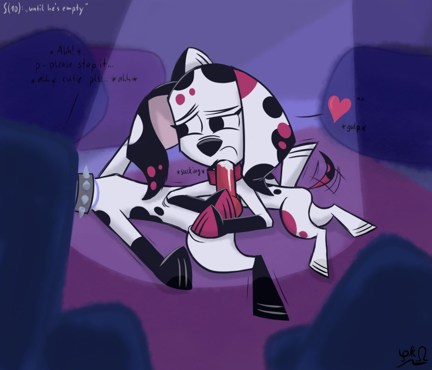 101_dalmatian_street 101_dalmatians blowjob disney disney_xd fellatio female feral male male/female oc oral penis pksldgehammer_(artist) wisnia