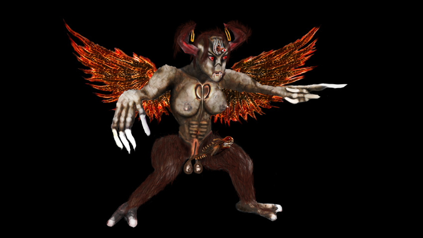 1futa concept_art digital_painting_(artwork) free_use futanari gargoyle legacy_of_kain original_character sincronikon weregoyle werewolf