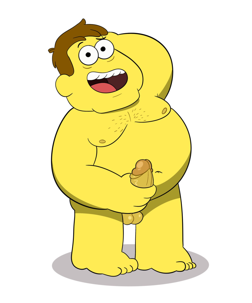 balls belly big_belly big_city_greens bill_green brown_hair commission dilf disney erection fat fat_man hair hand_on_penis joeemillery male male_only mature_male moobs nude nude_male overweight overweight_male penis solo teeth tongue white_background yellow_skin