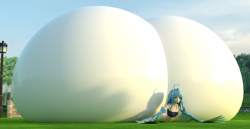 1girls 3d ass_bigger_than_body big_ass bubble_butt colossal_ass guacamolemuffler harpy huge_ass hyper hyper_ass monster_girl monster_musume_no_iru_nichijou papi_(monster_musume)