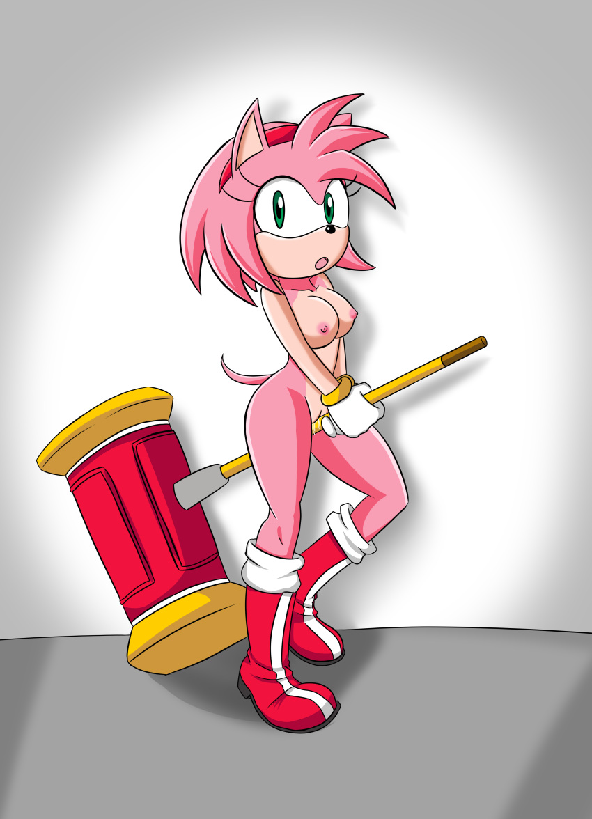 1girls absurd_res amy_rose anthro breasts clothing crotch_rub digital_media_(artwork) dripping_pussy eulipotyphlan exposed_torso female female/female footwear footwear_only fur genitals gloves hammer handwear hedgehog hi_res humanoid mammal masturbation nipples piko_piko_hammer pink_body pink_fur pussy pussy_juice pussy_juice_drip sega sodaska solo sonic_(series) sonic_the_hedgehog_(series) sonic_x vaginal_masturbation vaginal_penetration video_games weapon