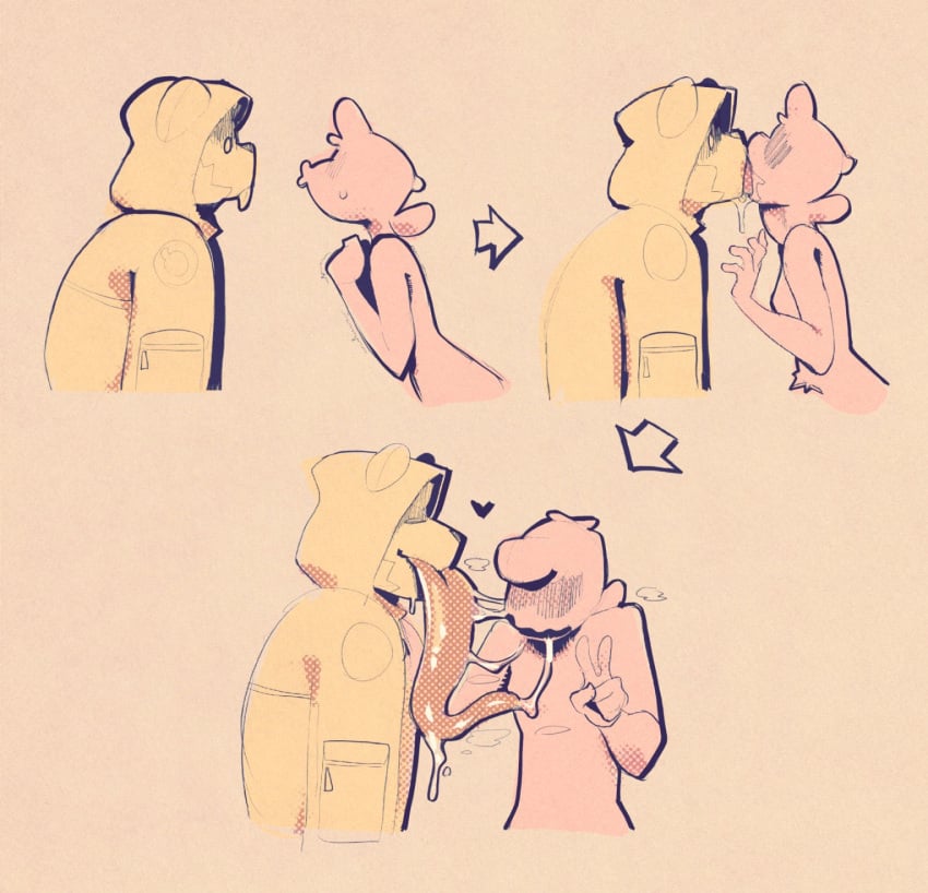 1boy 1girls 2022 extreme_french_kiss faceless faceless_female furry heart huge_tongue kissing long_tongue pecu_(peculiart) peculiart small_breasts stomach_bulge throat_bulge tongue tongue_in_stomach tongue_in_throat tongue_kiss tongue_out