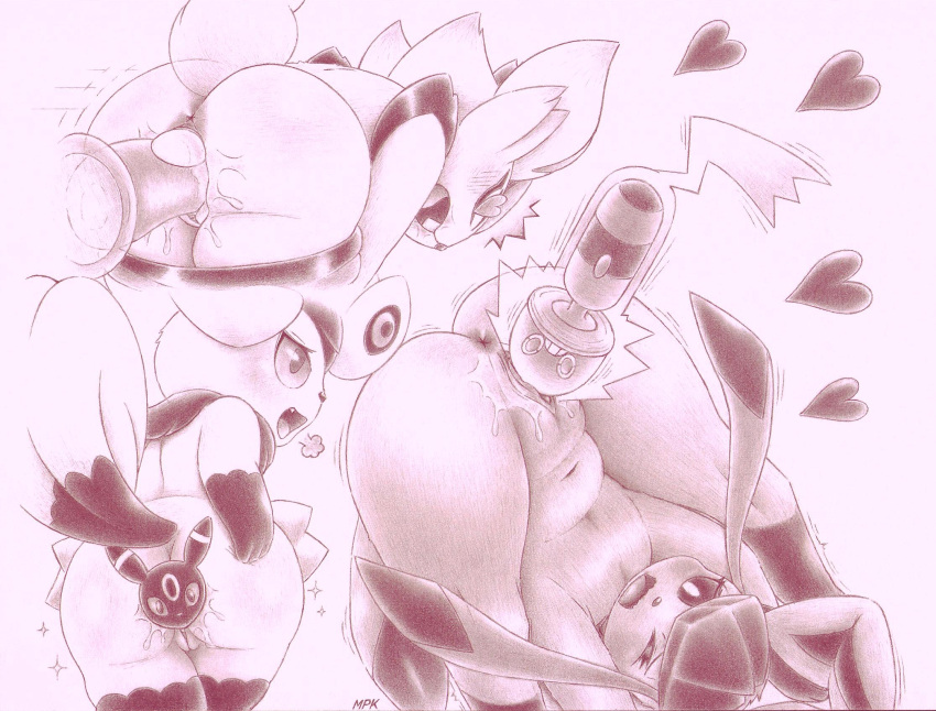 anal anal_sex anus ass bodily_fluids cinderace dildo dildo_insertion eeveelution electronics female female_cinderace feral fullfolka genital_fluids glaceon graphite_(artwork) group hi_res humanoid meowstic monochrome nintendo pencil_(artwork) penetration plug_insertion pokémon_(species) pokemon pussy_juice rotom rotom_vibrator sex_toy sex_toy_in_pussy sex_toy_insertion simple_background traditional_media_(artwork) vaginal_penetration vibrator vibrator_in_pussy video_games