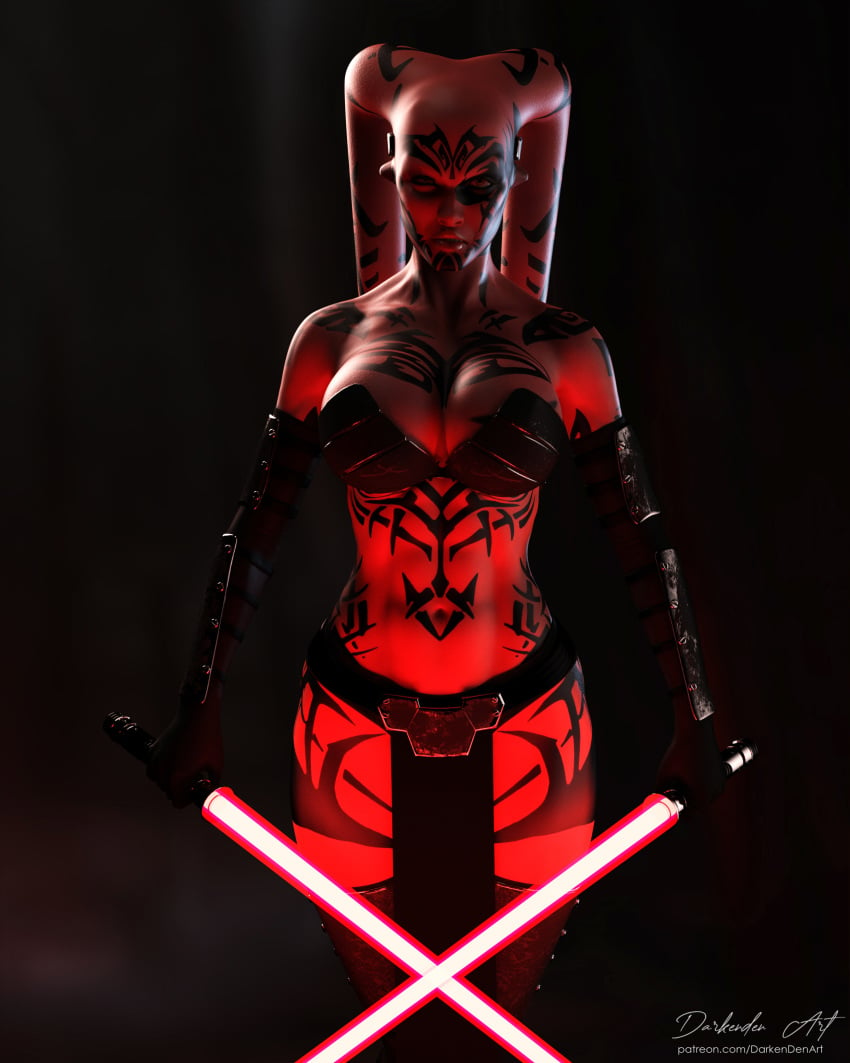 1girls 3d alien alien_girl athletic_female boobs breasts darken_den darth_talon female female_focus female_only lightsaber partially_clothed partially_clothed_female red_body red_lightsaber red_skin sith sith_lady solo solo_female star_wars star_wars:_legacy star_wars_legends twi'lek yellow_eyes