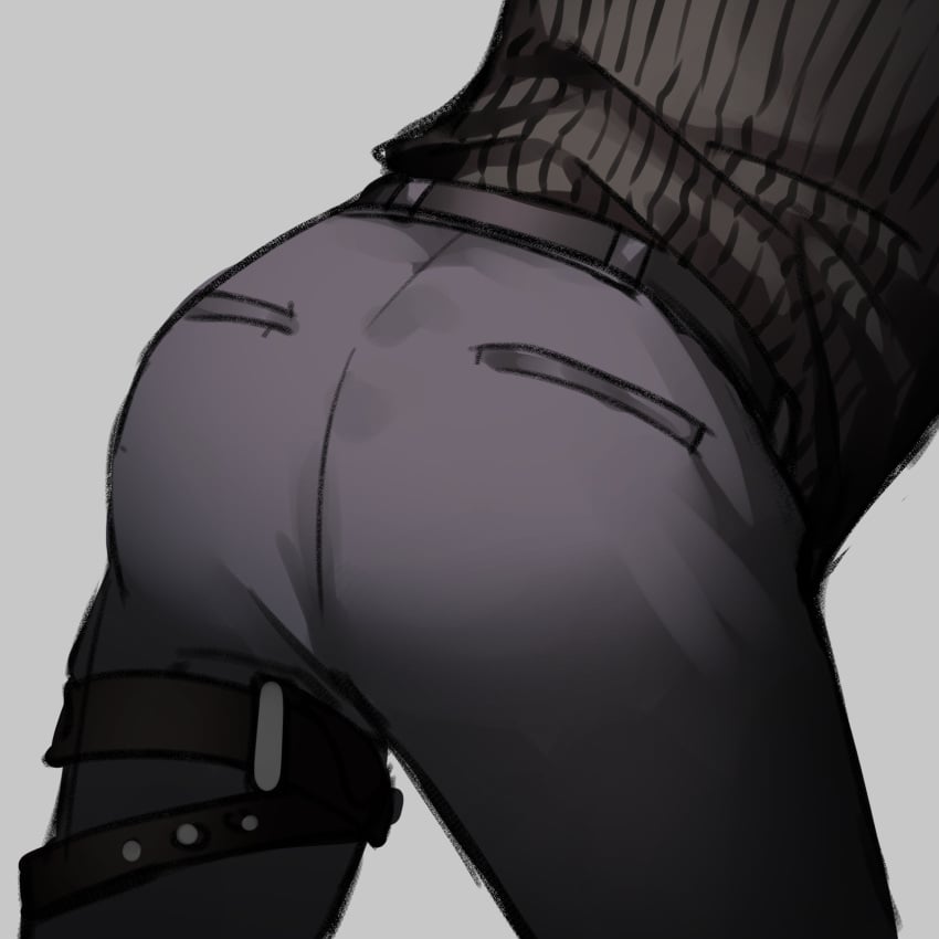 femboy indie_virtual_youtuber male_focus male_only monoz_12 pants pockets shiny shoto shoto_(vtuber) thick_ass virtual_youtuber