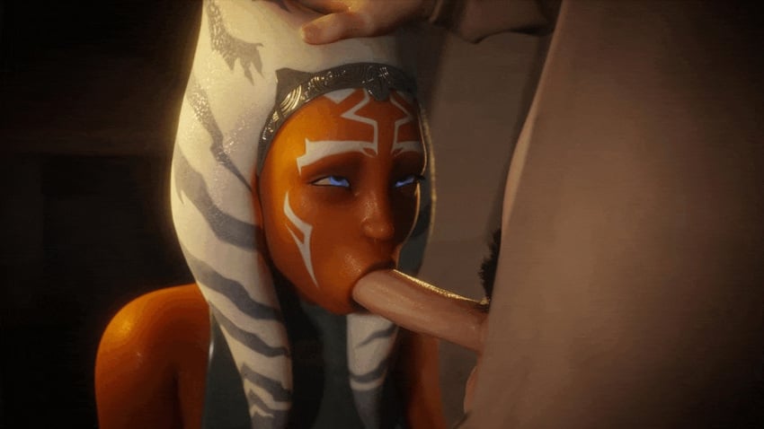 1boy 1boy1girl 1girls 3d ahsoka_in_exile ahsoka_tano alien alien/human alien_girl animated animated_image athletic_female big_penis blue_eyes clothed_female_nude_male clothed_sex crossbowpussycat face_fucking fellatio female foreskin hand_on_head human human_on_humanoid human_penetrating interspecies lekku light-skinned_male looking_pleasured male male/female oral oral_sex orange-skinned_female orange_skin penis penis_in_mouth pubic_hair star_wars togruta uncircumcised uncut unseen_male_face