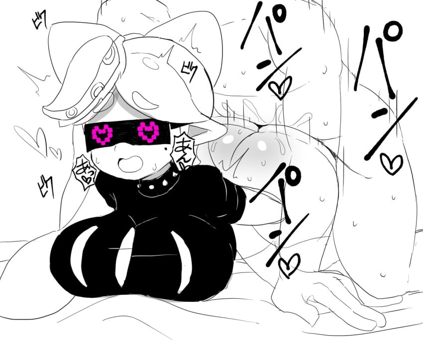 big_breasts callie_(splatoon) eyewear female female_focus glasses hypno_shades_(splatoon) inkling monochrome octo_callie pen_(artist) sex splatoon straight_hair sunglasses tagme tech_control tinted_eyewear