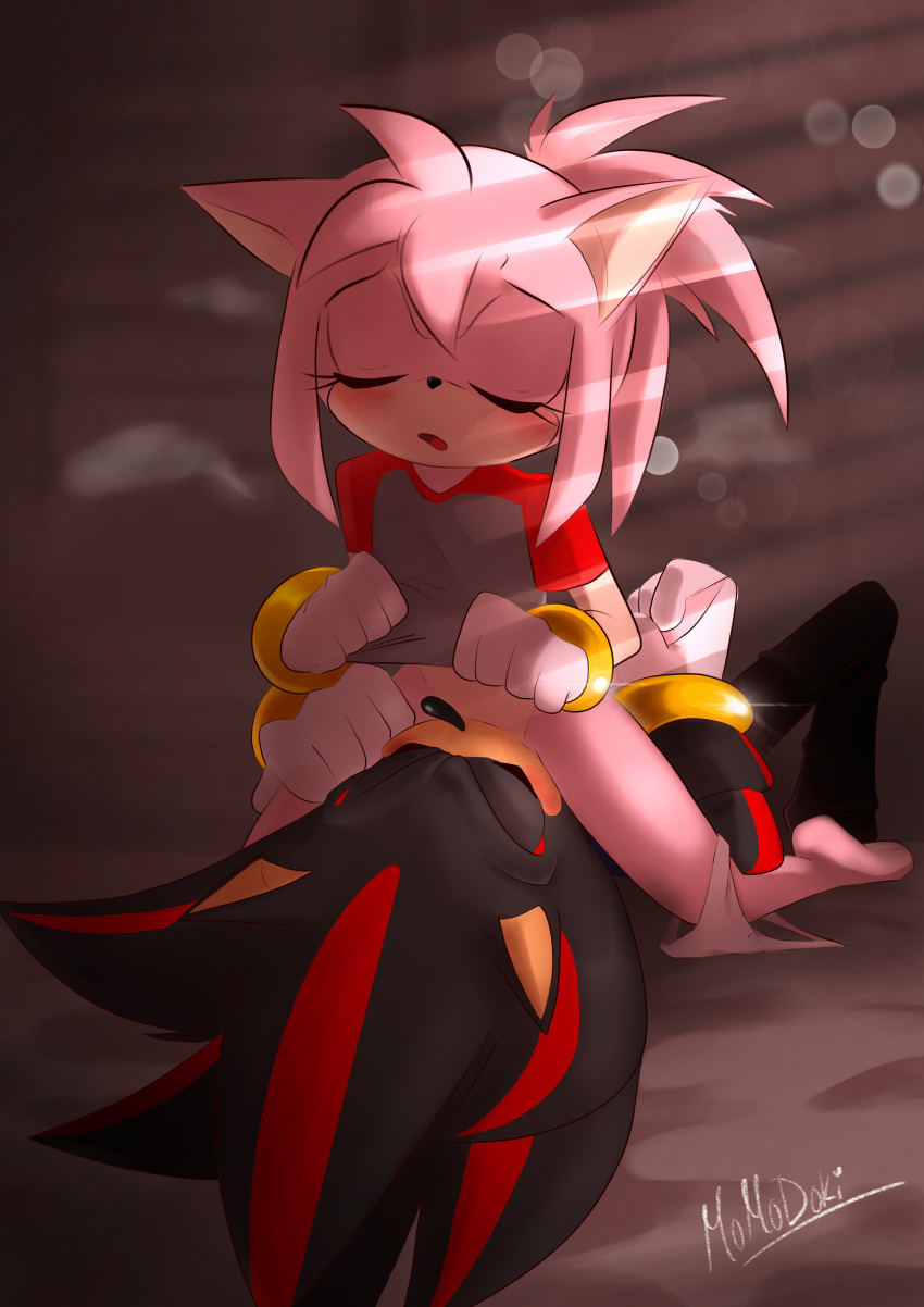 amy_rose clothing cunnilingus dead_source facesitting pink_fur pink_hair shadow_the_hedgehog sonic_(series) tagme