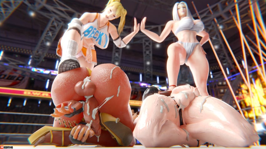 3d 4k asdf9146 ass ass_focus blender cheerleader_uniform covered_in_cum cum_on_ass cum_on_body cum_on_self dominated domination exhibitionism forced_presentation fundoshi futanari futasub helpless paradise_lock(wrestling_move) rumble_roses smug stepped_on trapped victory_pose wrestling