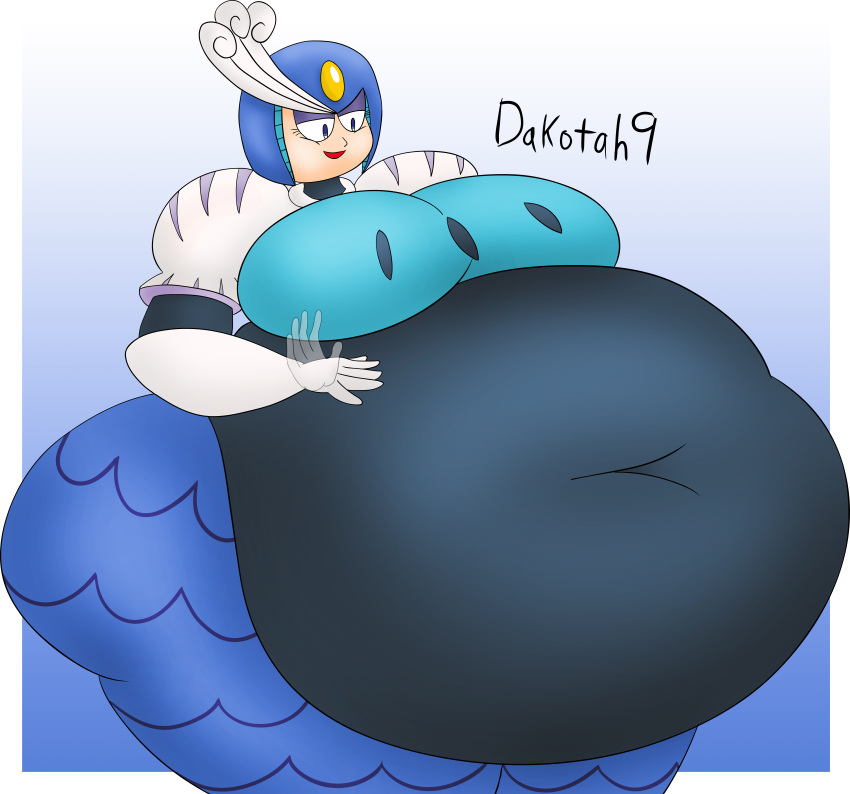 1girls chubby chubby_female fat female female_only mega_man morbidly_obese morbidly_obese_female obese obese_female overweight overweight_female robot_girl robot_master solo splash_woman