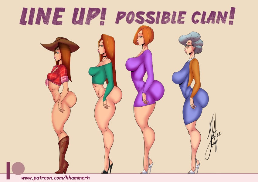 4girls age_difference aged_up ann_possible apple_butt ass big_breasts breasts bust busty cleavage clothing cousin cousins curvaceous curves curvy_female dat_ass daughter disney disney_channel fat_ass female female_focus female_only grandmother height_difference henrik-drake hhammerh high_heel_boots high_heels hourglass_figure joss_possible kim_possible kimberly_ann_possible large_breasts legs light-skinned_female light_skin mature mature_female mature_woman milf mother mother_and_daughter multiple_girls nana_possible orange_hair puffy_lips round_ass rsahnp short_hair signature small_breasts straight_hair thick thick_ass thick_legs thick_lips thick_thighs thighs voluptuous wide_hips