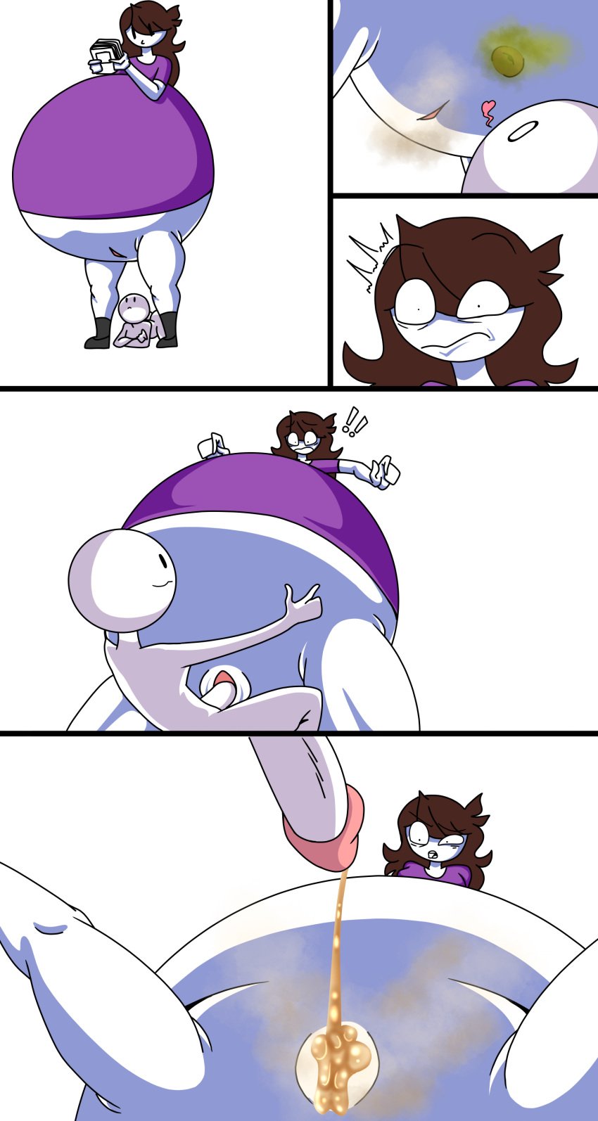 anus balloon_belly belly_grope big_ass big_belly big_breasts chaoticbabylon clothed clothed_sex fart female inflation jaiden jaiden_animations jaidenanimations mounted musk pregnant pregnant_belly shocked shocked_expression vaginal_penetration vaginal_sex youtube