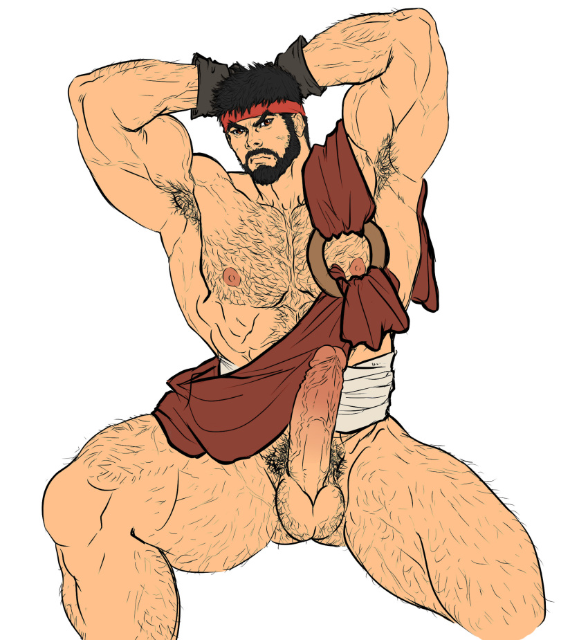 bara big_penis gay male_only mb_artblog ryu_(street_fighter) solo_male street_fighter