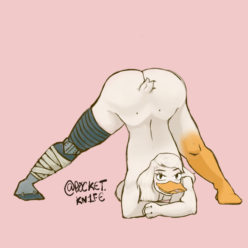 completely_nude della_duck ducktales explicit jack-o_pose