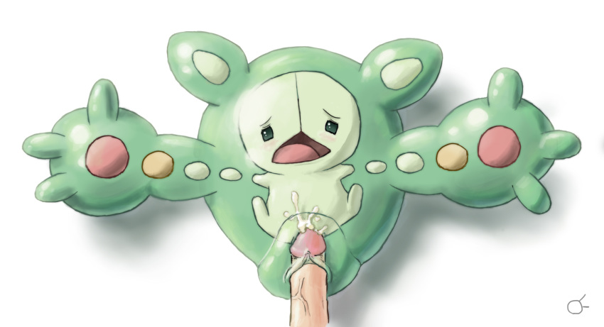 1boy 1boy1girl 1girls anthrace color cum cum_inside female feral human insertion interspecies male nude penis pokemon pokemon_focus pokephilia reuniclus sex size_difference straight tagme vaginal_penetration vulva