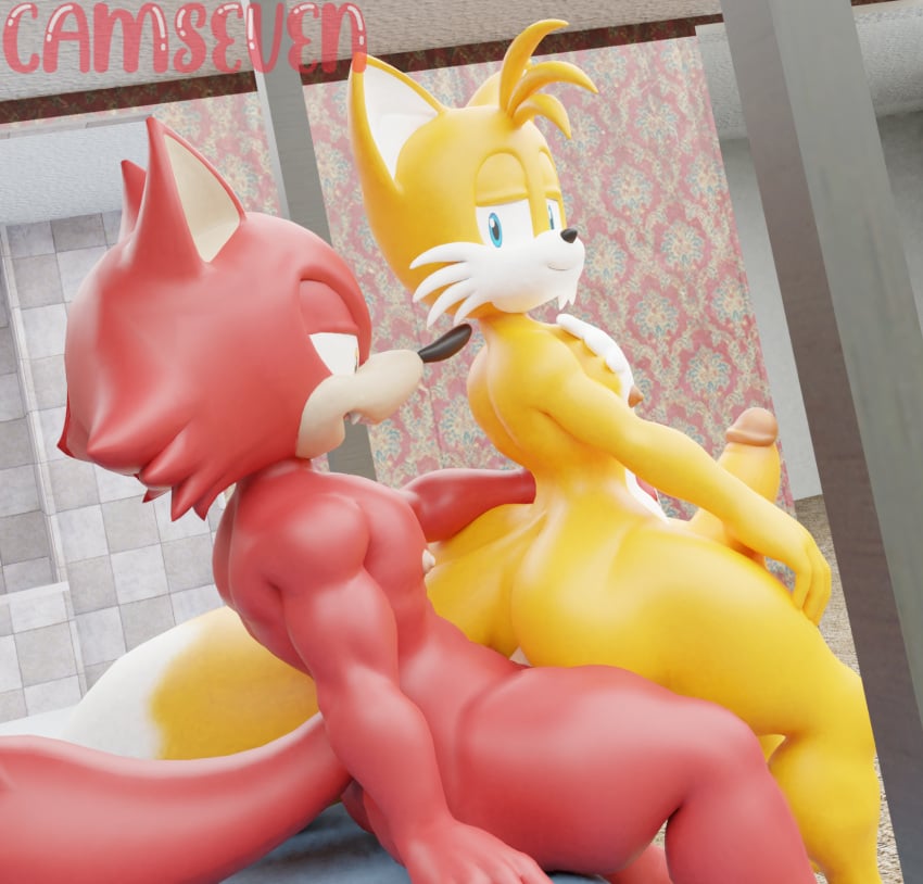 3d 3d_(artwork) anal anal_sex anthro anthro_on_anthro anthro_only anthro_penetrated anthro_penetrating anthro_penetrating_anthro anthrofied balls ballsack bottomless bottomless_male camseven completely_nude completely_nude_male custom_character_(sonic_forces) erect_nipples erect_penis erection gadget_the_wolf gay gay_sex humanoid humanoid_genitalia humanoid_penis looking_at_partner looking_pleasured male male/male male_only male_penetrated male_penetrating male_penetrating_male muscular muscular_anthro muscular_male nipples no_humans nude nude_male pecs pectorals penetration penis penis_out sonic_(series) sonic_the_hedgehog_(series) tails yaoi