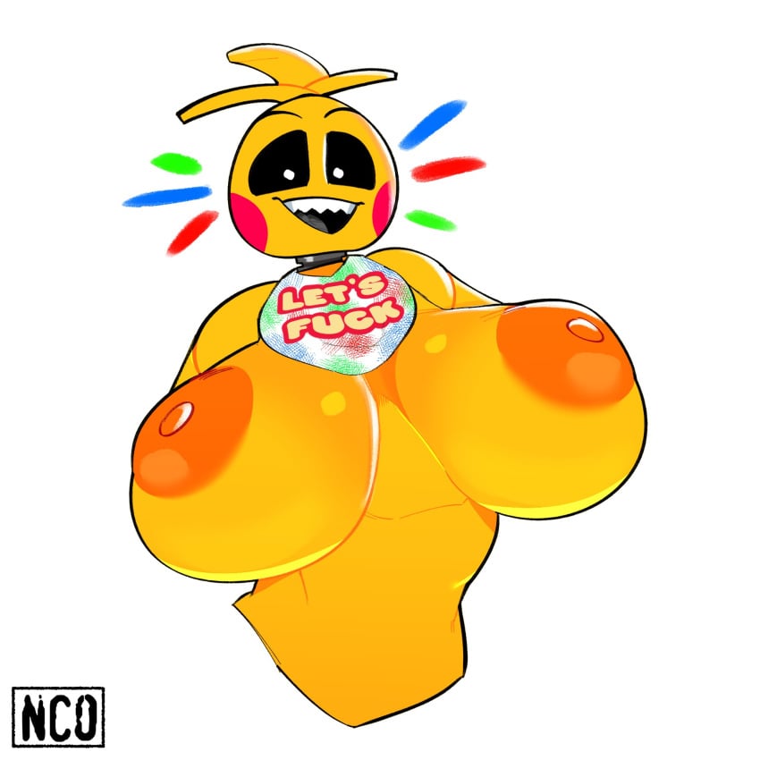 behemaid black_sclera breasts five_nights_at_freddy's five_nights_at_freddy's_2 nipples solo tagme toy_chica_(fnaf) toy_chica_(love_taste) yeehawt0wnrn