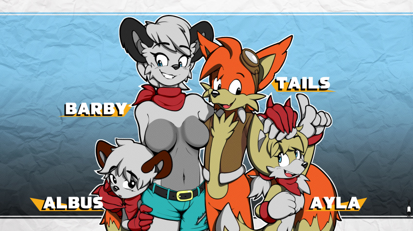 aged_up anthro ardan_norgate barby_koala fox koala miles_prower no_sex older_female sonic_(series) tails younger_male