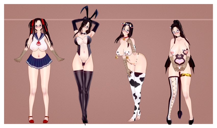 1girls 2022 3d abceefg abstract_background areola_slip armpits arms_up ass_visible_through_thighs big_breasts big_eyes big_forehead black_gloves black_hair black_thighhighs blue_skirt blush bowtie breasts bunny_ears bunny_girl bunnysuit censored choker claws cleavage clothed collar cow_bikini cow_ears cow_horns cow_print cow_print_thighhighs cowbell creepy creepy_smile creepypasta cute dark_hair eye_bags female female_only fishnets functionally_nude gloves glowing_tattoo hair_ribbon hand_on_thigh head_tilt heart-shaped_pupils heart_hands high_heels horns knees_together_feet_apart koikatsu leaning_forward legband leotard lineup long_gloves long_hair looking_at_viewer membranous_wings momo_(creepypasta) multiple_images nightmare_waifu nipple_piercing nipple_rings nipples nipples_visible_through_clothing pierced_nipples pierced_through_clothes pleated_skirt ponytail posing presenting_pussy pubic_hair pubic_tattoo pussy red_shoes sailor_collar school school_uniform see-through serafuku shirt short_skirt skimpy_bikini skimpy_clothes skindentation skirt smile solo solo_female stiletto_heels succubus tagme tail thighhighs thong transparent_bunnysuit twintails underboob white_shirt wings