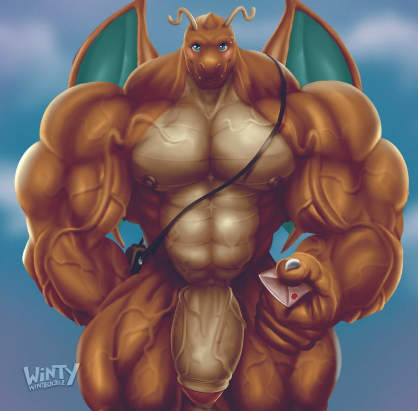 abs biceps dragonite furry hyper hyper_balls hyper_genitalia hyper_penis hyper_testicles male male_focus male_only muscle muscles muscular muscular_arms muscular_ass muscular_back muscular_legs muscular_male muscular_thighs nipples pecs pokemon pokemon_(species) veins veiny_penis wintech3112