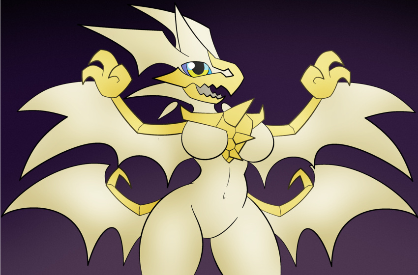 1girls 2018 anthro anthro_only anthrofied big_breasts cute dragon dragoness female female_only game_freak high_resolution legendary_pokémon multicolored_eyes necrozma nintendo pokemon pokemon_sm pokemon_usm solo solo_female ultra_necrozma yellow_body zinzoa