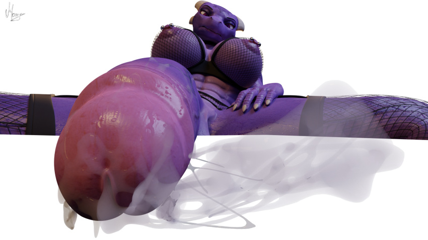 3d alpha_channel anthro cumshot dickgirl futa_only futanari huge_balls huge_cock huge_testicles large_glans meatus moogan scalie selena_(omniman107) taker_pov transparent_background