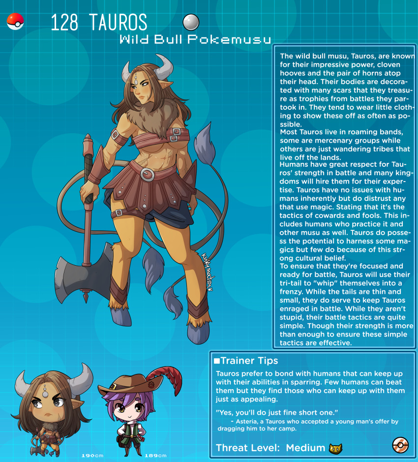 creature_index english_text female_focus female_tauros hi_res kinkymation nintendo page_128 page_number pokémon_(species) pokedex pokemon pokemon-girl_encyclopedia pokemon_(species) pokemorph pokemusu profile rule_63 tagme tauros text_box