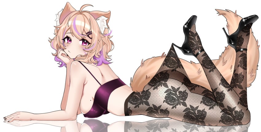 Lace Pantyhose Hooked On Heel (Meme) Rule 34 Image