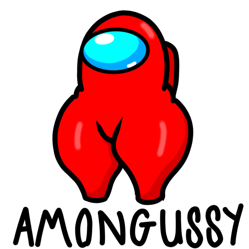 among_us amongussy big_ass big_butt crewmate_(among_us) shitpost theycallmez thick_thighs white_background