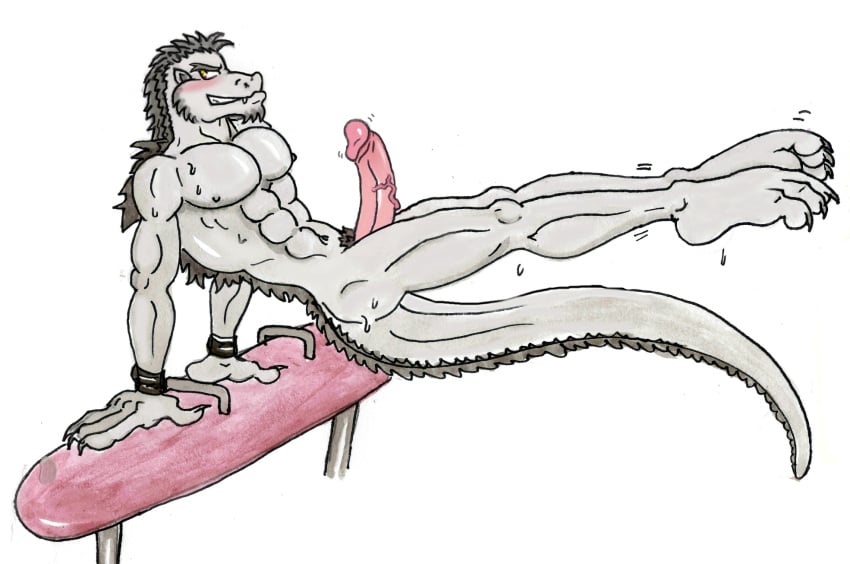 1boy erect_penis erection godzilla godzilla_(series) kaiju kaijuboy male male_only nude_male penis scalie solo tagme uncensored