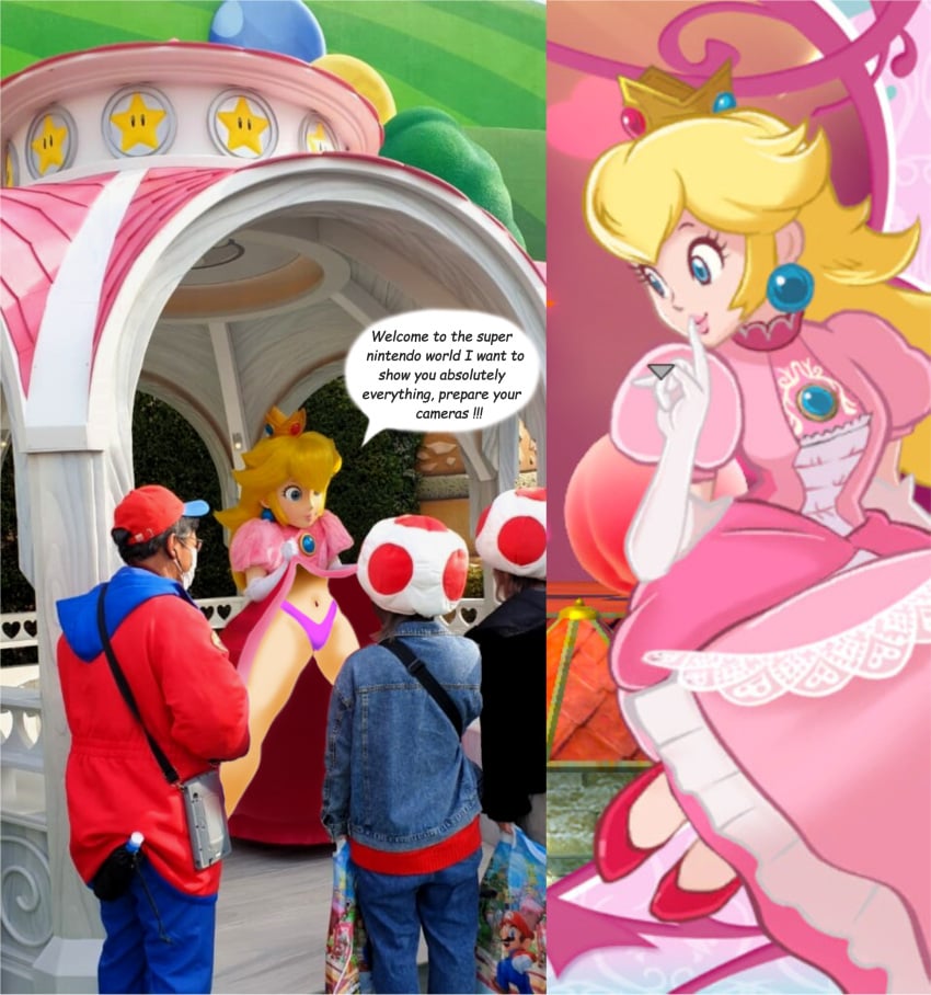 alternate_version_available english_text female male mario_(series) nintendo princess_peach speech_bubble super_mario_bros. super_nintendo_world text thong