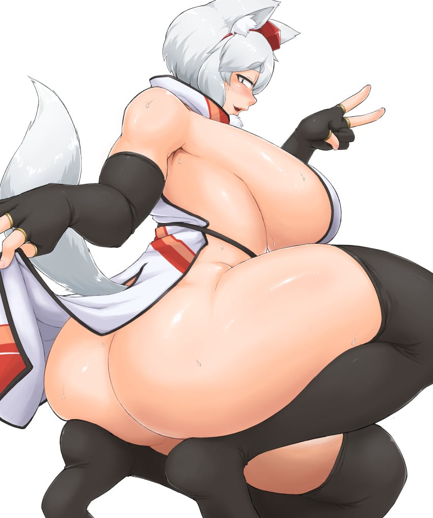 1girls gamukami momiji_inubashiri tagme touhou white_hair