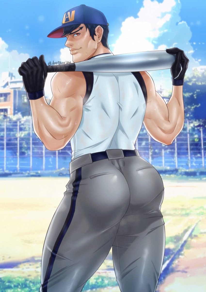 antibooart ass baseball baseball_uniform bubble_ass bubble_butt male male_only tensei_iida