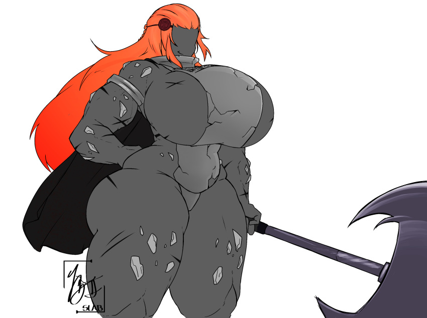 1girls 2022 animate_inanimate anthro ass athletic athletic_anthro athletic_female axe big_ass big_breasts big_butt black_body black_skin breasts butt cape cleavage cleavage_cutout curvy curvy_figure elden_ring female female_only fromsoftware gigantic_breasts hair hips huge_breasts humanized humanoid iron_fist_alexander large_ass large_breasts large_butt living_jar_(elden_ring) long_hair muscular muscular_female no_eyes orange_hair original_character pot profesuhslab scar scars smile solo solo_female solo_focus thick thick_ass thick_thighs thighs voluptuous wide_hips